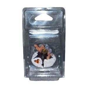 Lemax Chipmunks 72539 Christmas Village Accessory Accent Tree Stump Snow